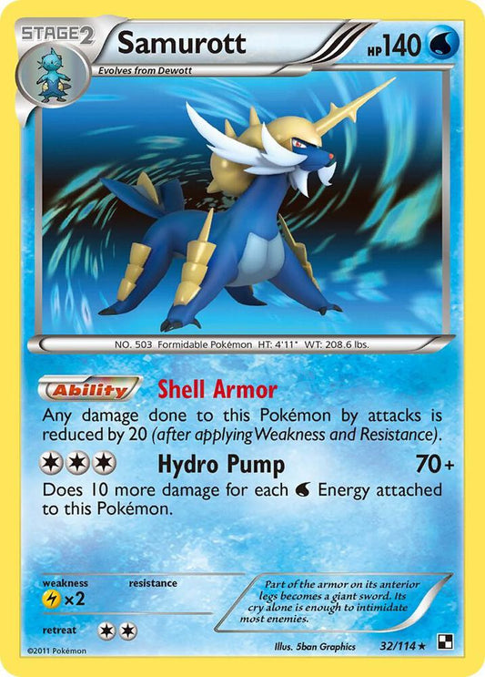 Samurott (32) [Black and White] 32/114