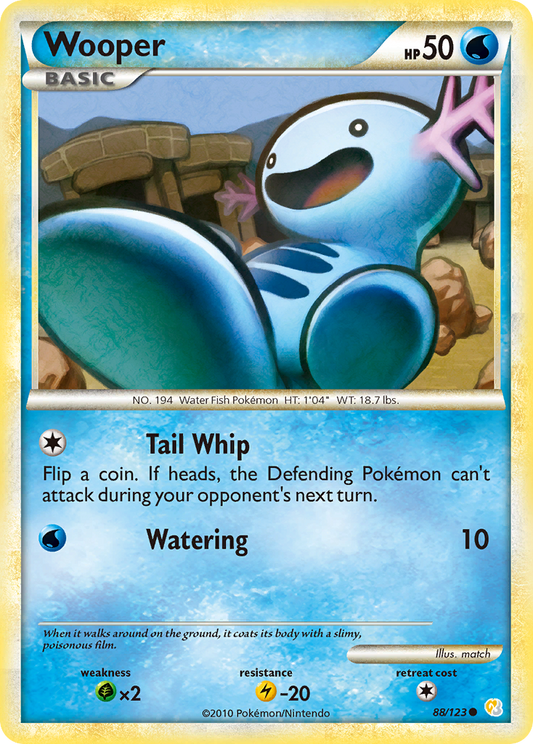 Wooper - 88/123 HeartGold & SoulSilver