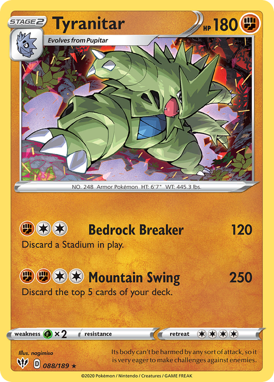 Tyranitar - 88/189 Darkness Ablaze