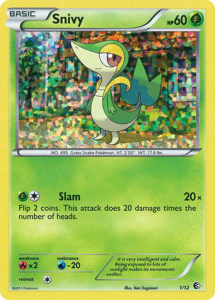 Snivy - 1/12 [McDonald's Promos 2011] 001/012