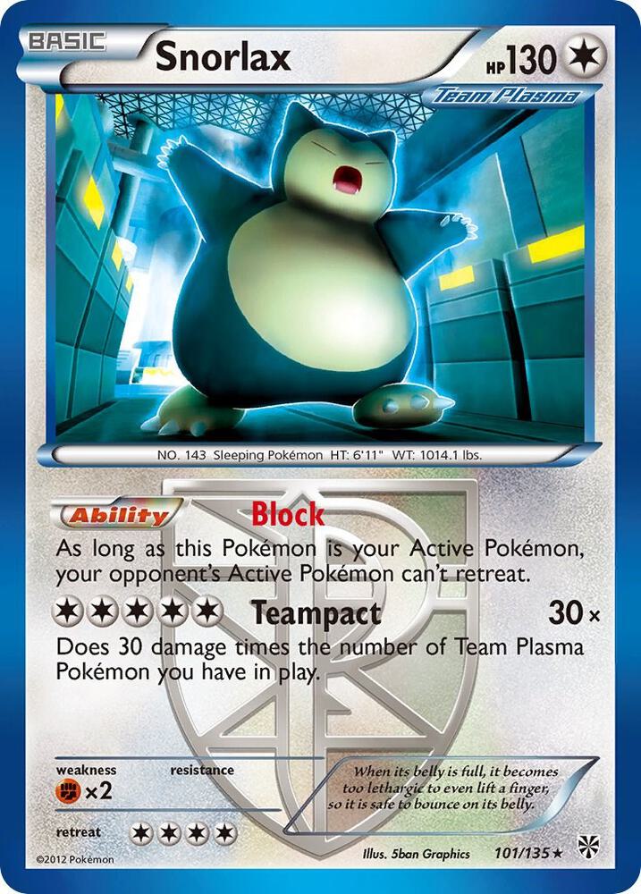 Snorlax (Team Plasma) [Plasma Storm] 101/135