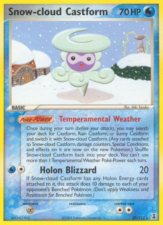Snow-cloud Castform [EX Delta Species] 29/113