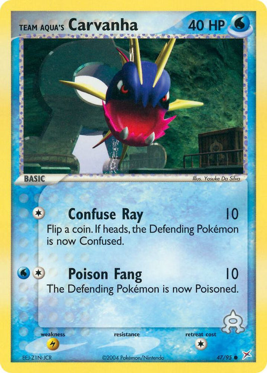 Team Aqua's Carvanha - 47/95 [Team Magma vs Team Aqua] 47/95