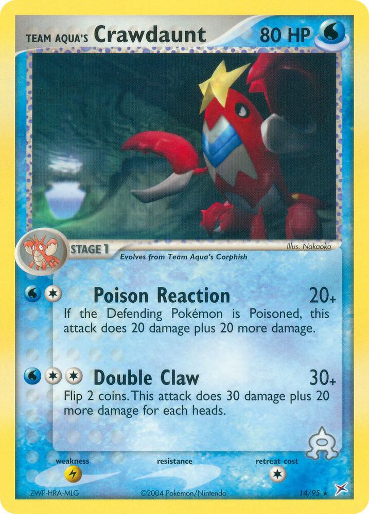 Team Aqua's Crawdaunt - 14/95 [Team Magma vs Team Aqua] 14/95