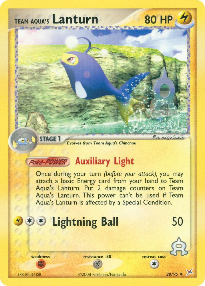 Team Aqua's Lanturn [Team Magma vs Team Aqua] 28/95