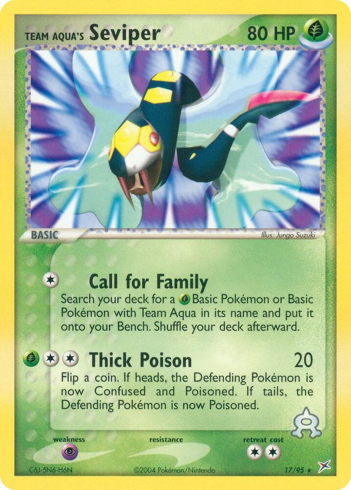 Team Aqua's Seviper [Team Magma vs Team Aqua] 17/95