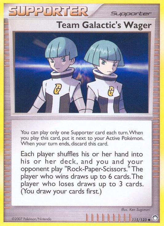 Team Galactic's Wager [Mysterious Treasures] 115/123