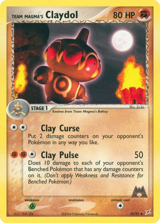 Team Magma's Claydol - 33/95 [EX Team Magma vs Team Aqua] 33/95