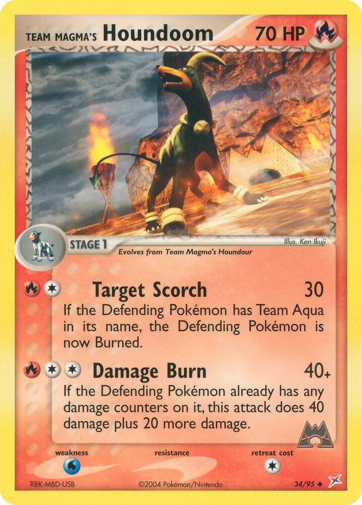 Team Magma's Houndoom - 34/95 [Team Magma vs Team Aqua] 34/95