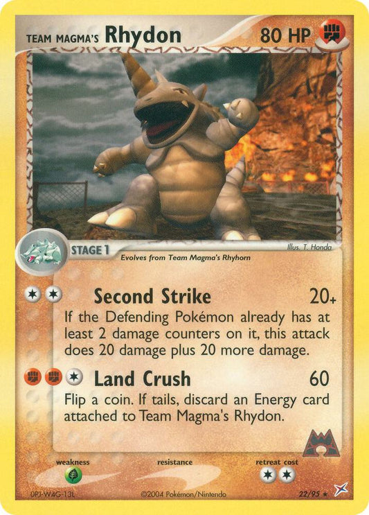 Team Magma's Rhydon - 22/95 [EX Team Magma vs Team Aqua] 22/95