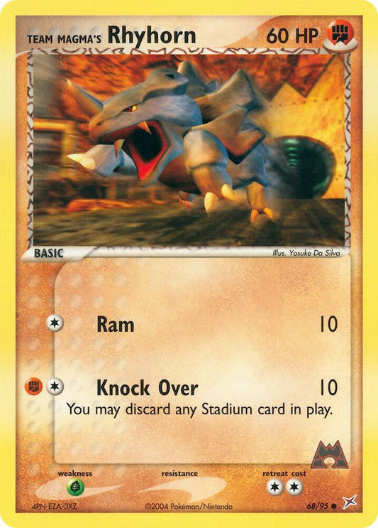Team Magma's Rhyhorn - 68/95 [Team Magma vs Team Aqua] 68/95