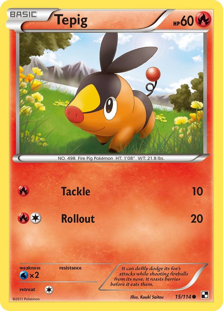 Tepig (15) [Black and White] 15/114