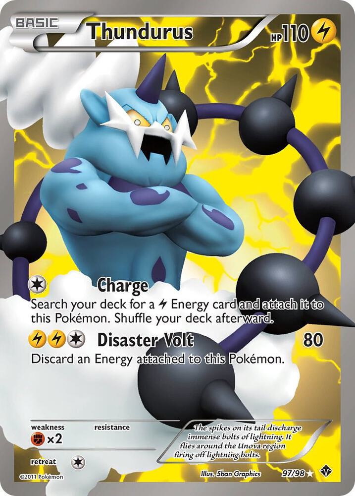 Thundurus (97 Full Art) [Emerging Powers] 97/98