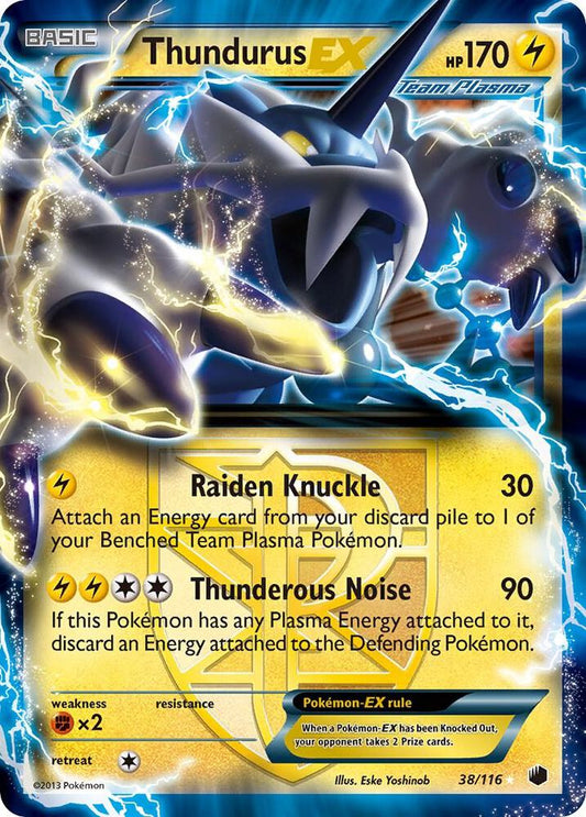 Thundurus EX (Team Plasma) [Plasma Freeze] 38/116