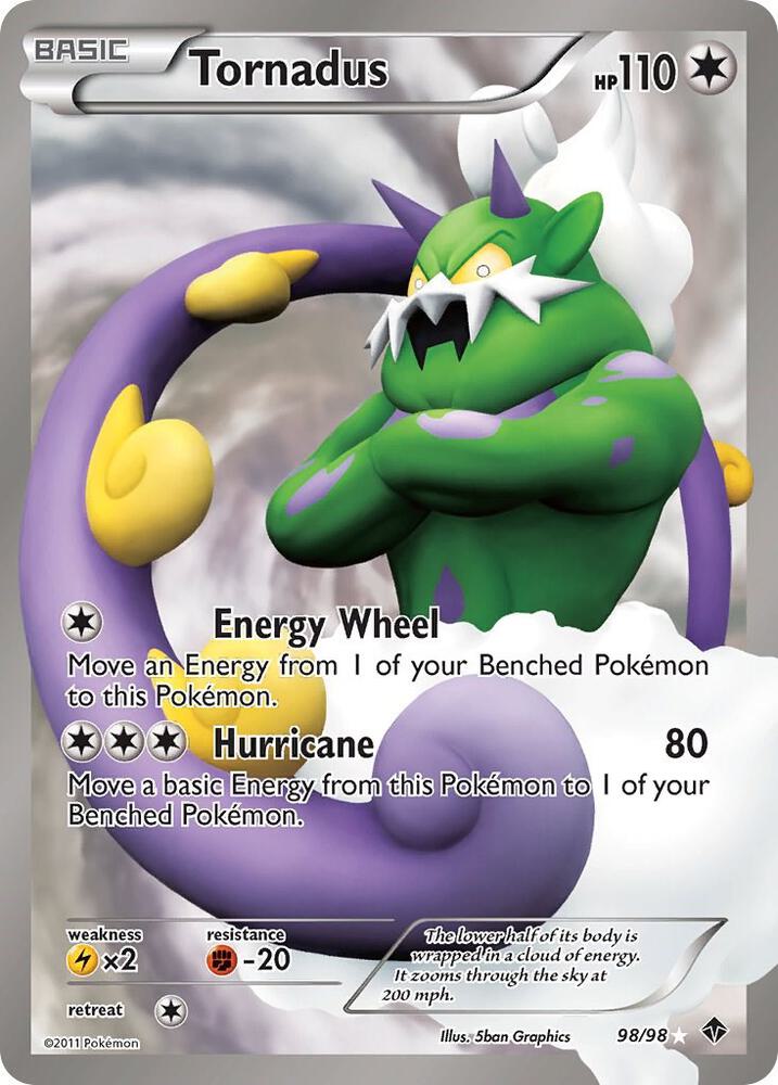 Tornadus (98 Full Art) [Emerging Powers] 98/98