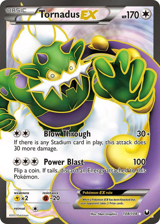 Tornadus EX (108 Full Art) [Dark Explorers] 108/108