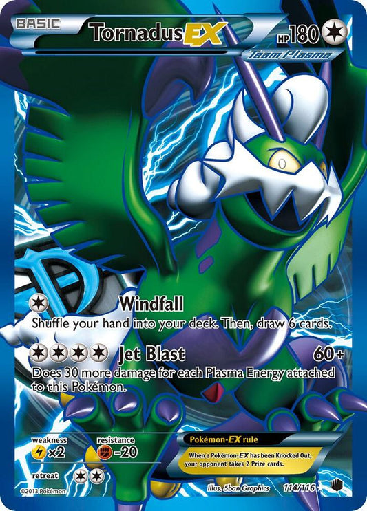Tornadus EX (Team Plasma) (114 Full Art) [Plasma Freeze] 114/116