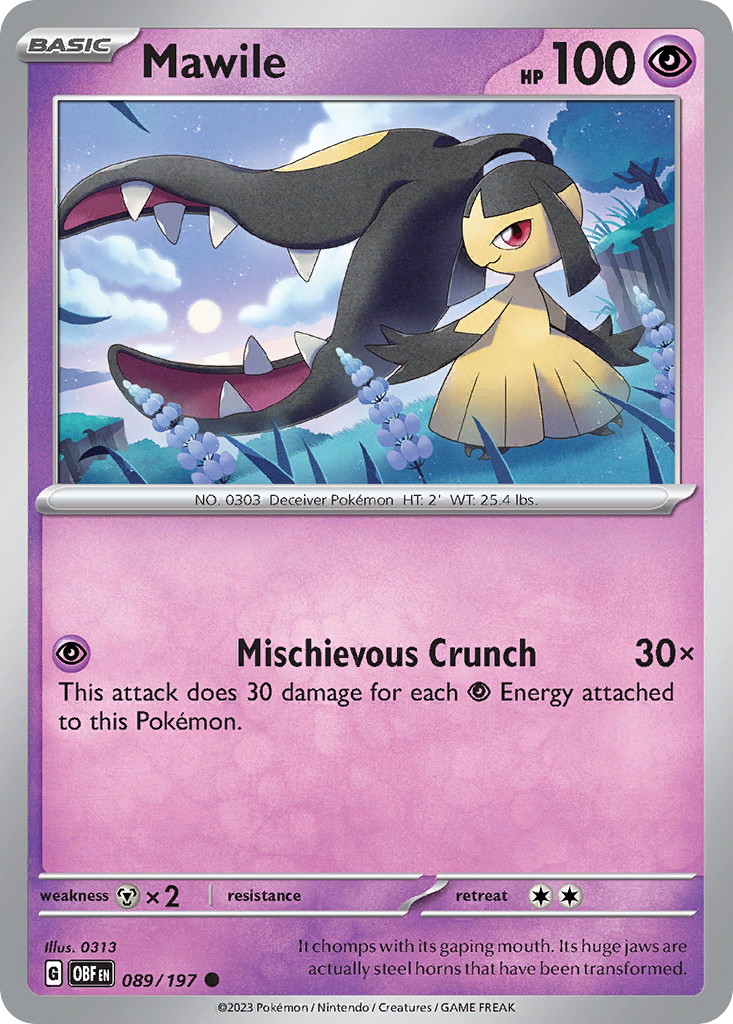 Mawile - 89/197 Obsidian Flames