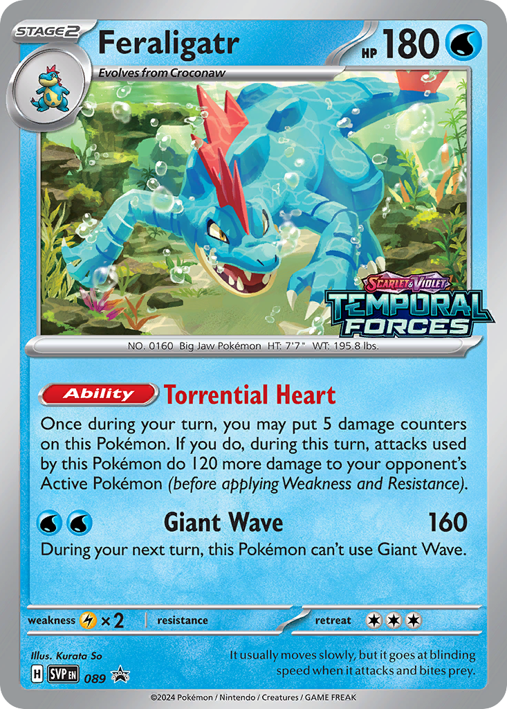 Feraligatr - 89 Scarlet & Violet Black Star Promos