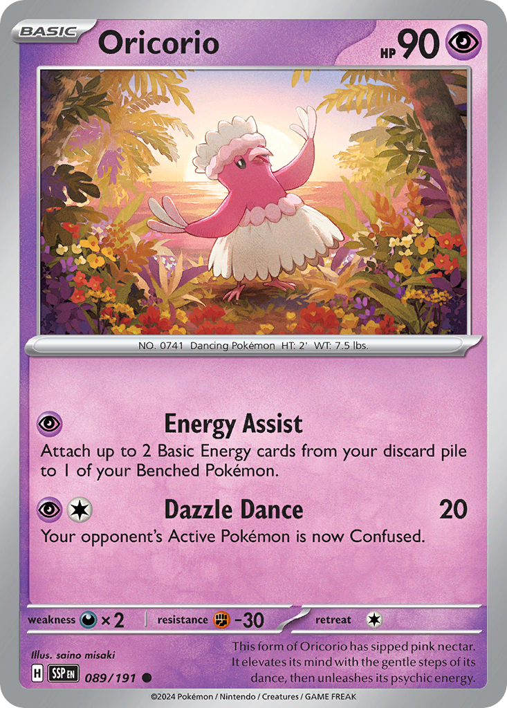 Oricorio - 89/191 Surging Sparks