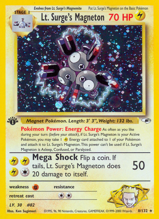 Lt. Surge's Magneton - 8/132 Gym Heroes