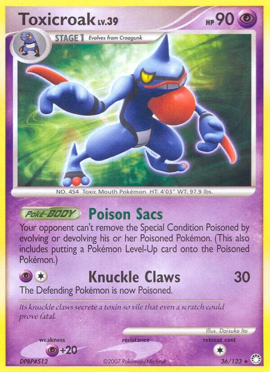 Toxicroak [Mysterious Treasures] 36/123