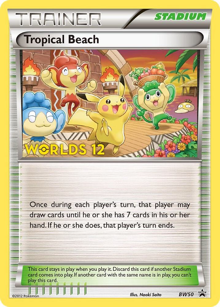 Tropical Beach - BW50 (Worlds 12) [Black and White Promos] BW50
