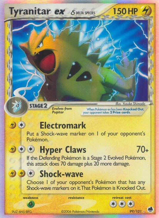 Tyranitar ex (Delta Species) [Dragon Frontiers] 99/101