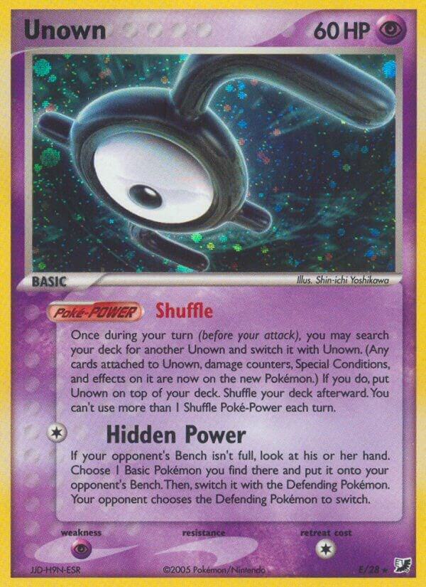 Unown (E) [EX Unseen Forces] E/28