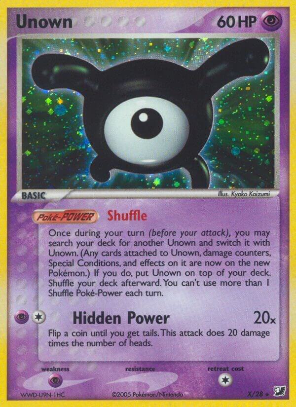 Unown (X) [EX Unseen Forces] X/28
