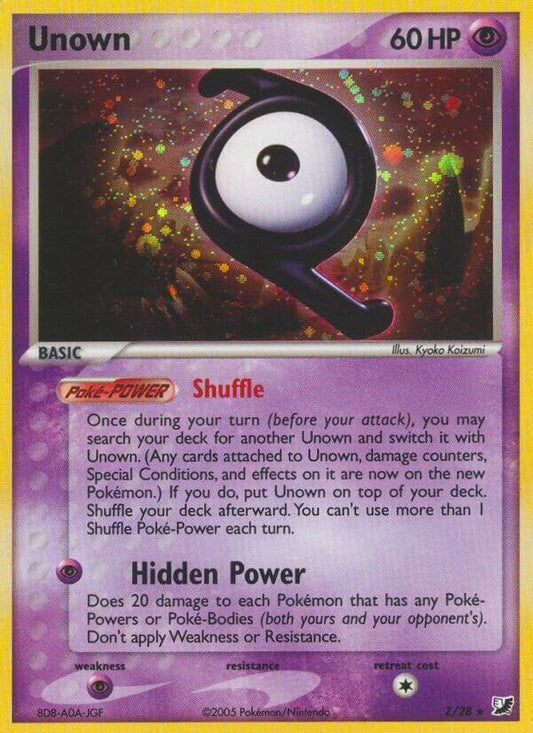 Unown (Z) [EX Unseen Forces] Z/28