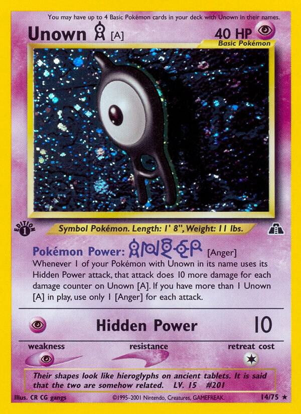 Unown [A] (14) [Neo Discovery] 14/75