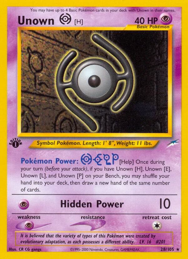 Unown [H] [Neo Destiny] 028/105