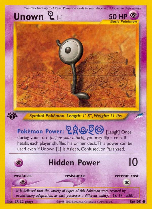 Unown [L] [Neo Destiny] 086/105