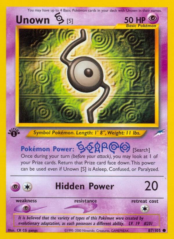 Unown [S] [Neo Destiny] 087/105