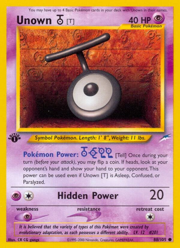Unown [T] [Neo Destiny] 088/105