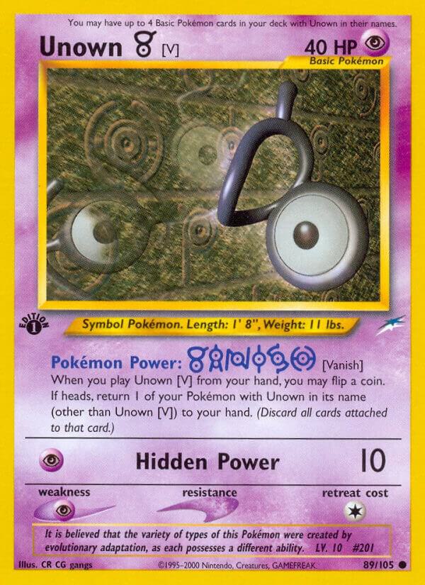 Unown [V] [Neo Destiny] 089/105
