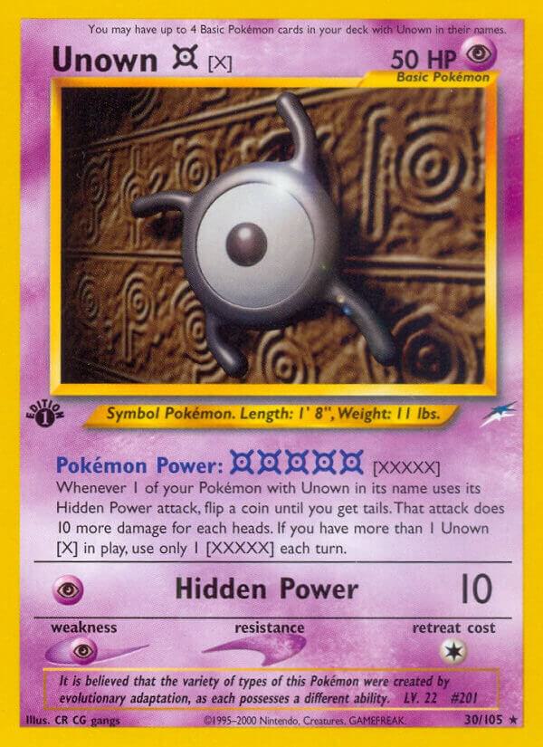 Unown [X] [Neo Destiny] 030/105