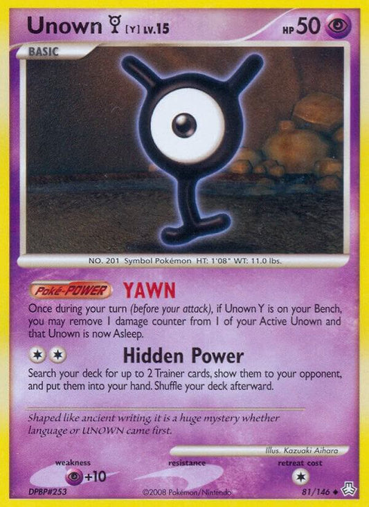 Unown (Y) [Legends Awakened] 81/146