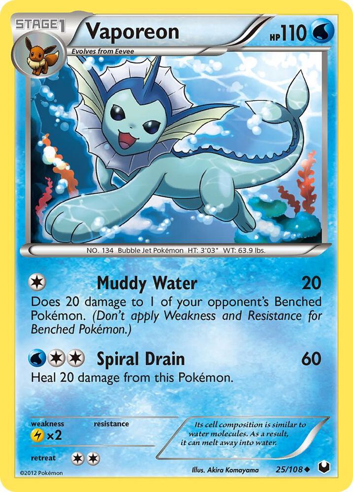 Vaporeon [Dark Explorers] 25/108