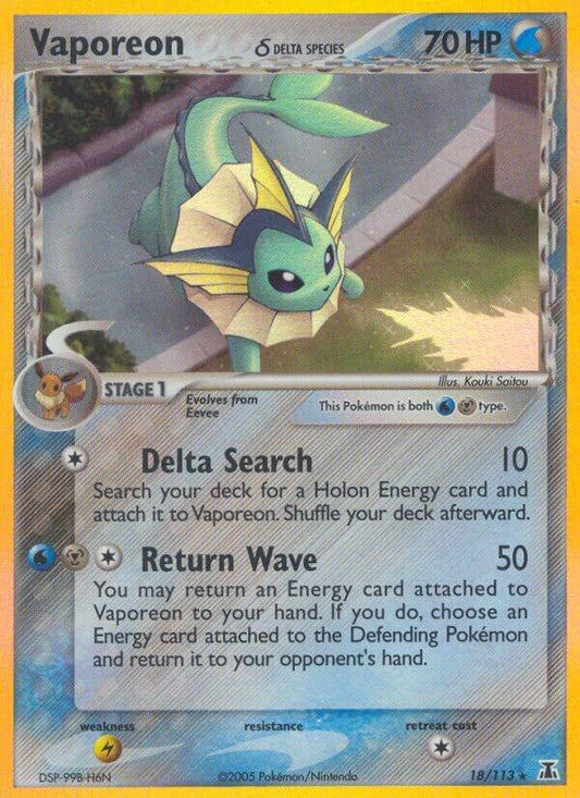 Vaporeon (Delta Species) [Delta Species] 18/113