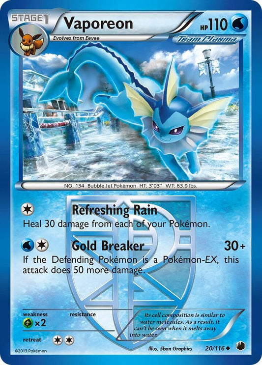 Vaporeon (Team Plasma) [Plasma Freeze] 20/116