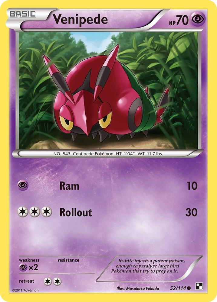 Venipede [Black and White] 52/114
