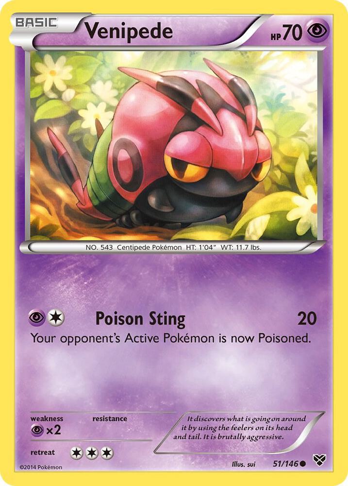 Venipede [XY Base Set] 51/146