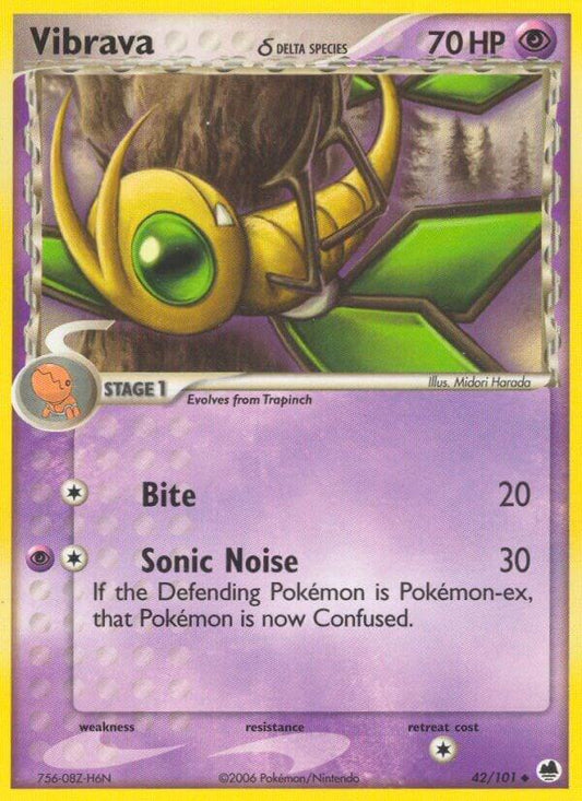 Vibrava - 042/101 (Delta Species) [Dragon Frontiers] 42/101