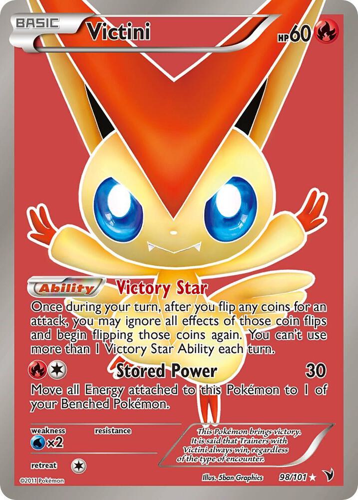 Victini (98 Full Art) [Noble Victories] 98/101