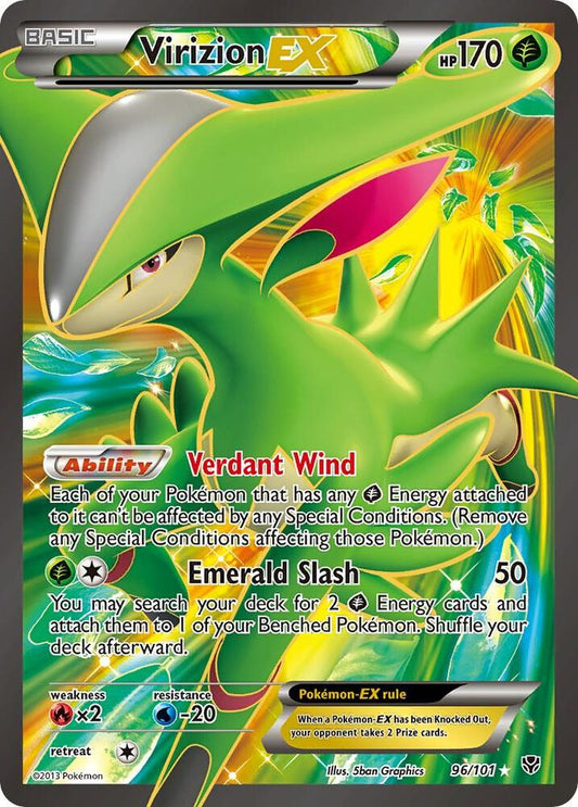 Virizion EX (Full Art) [Plasma Blast] 96/101
