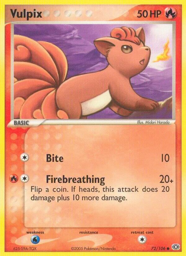 Vulpix [EX Emerald] 72/106