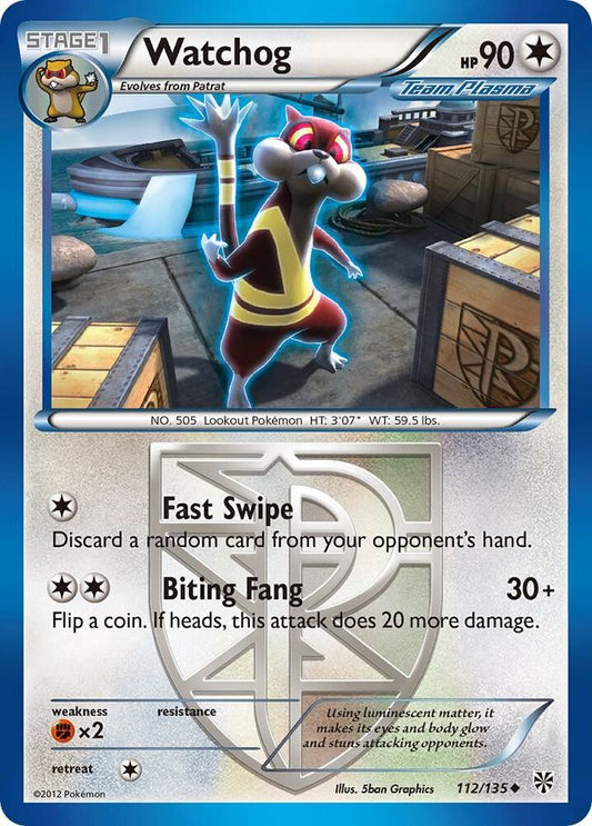 Watchog (Team Plasma) (112) [Plasma Storm] 112/135
