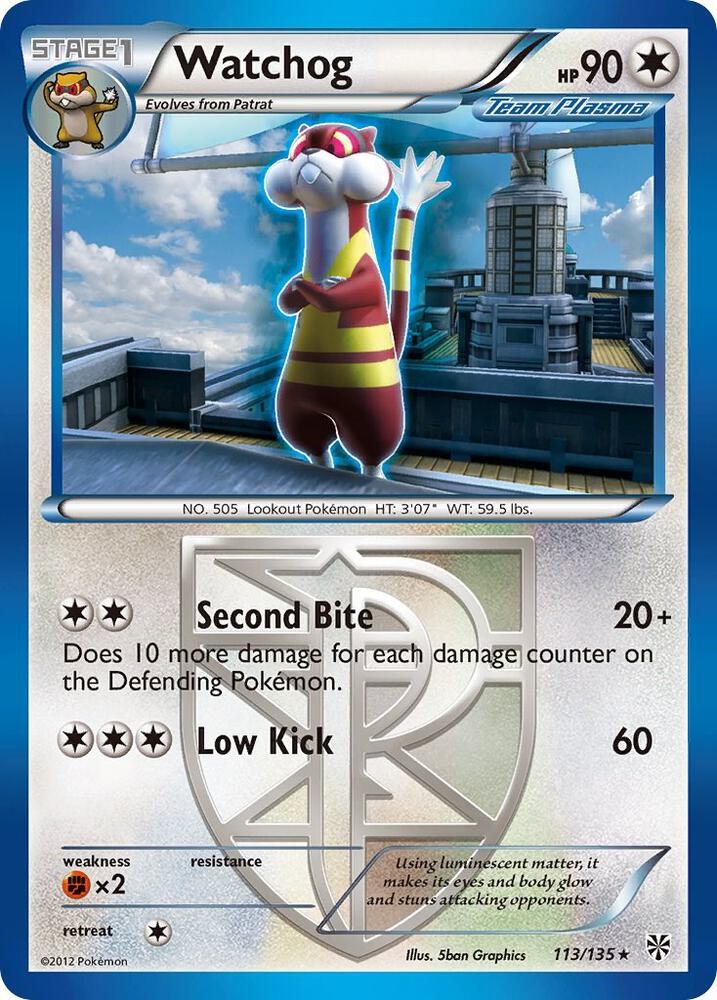 Watchog (Team Plasma) (113) [Plasma Storm] 113/135